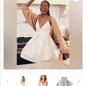 Francesca's Collections Elegant White Dress